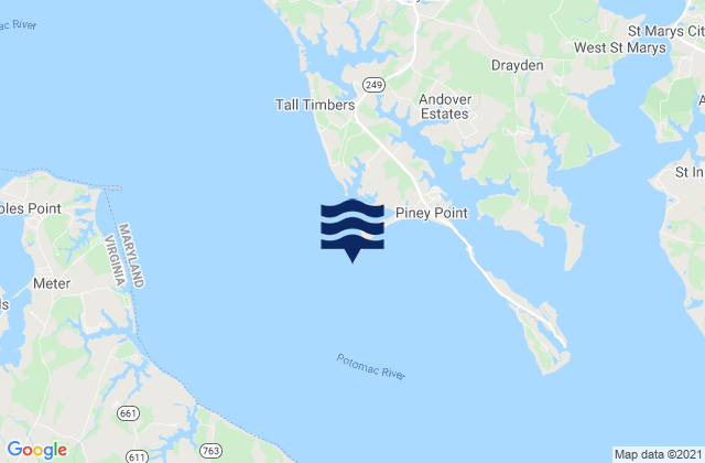 0.2 mile south of, United Statesの潮見表地図