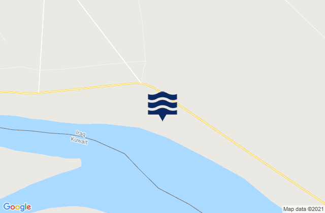 Abadan, Iranの潮見表地図