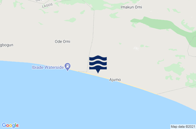 Abigi, Nigeriaの潮見表地図