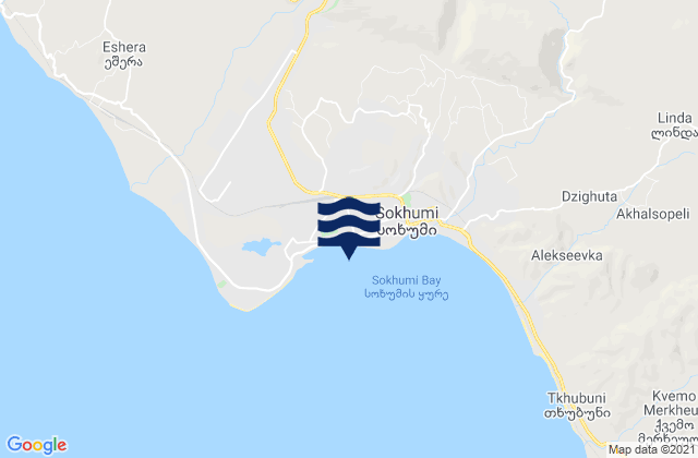Abkhazia, Georgiaの潮見表地図