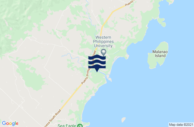 Aborlan, Philippinesの潮見表地図
