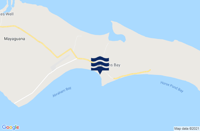 Abraham’s Bay, Bahamasの潮見表地図