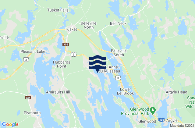 Abrams River, Canadaの潮見表地図