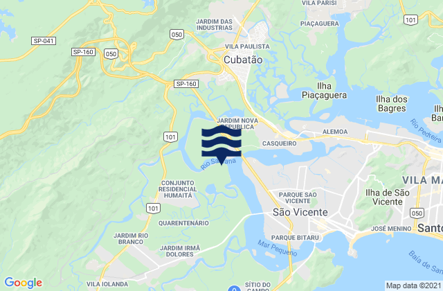Abras, Brazilの潮見表地図