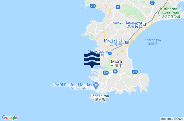 Aburatubo, Japanの潮見表地図