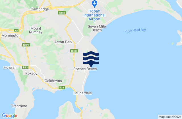 Acton Park, Australiaの潮見表地図