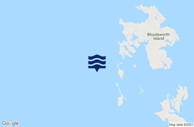 Adams Island 1.1 n.mi. west of, United Statesの潮見表地図