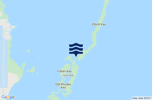 Adams Key (South End Biscayne Bay), United Statesの潮見表地図