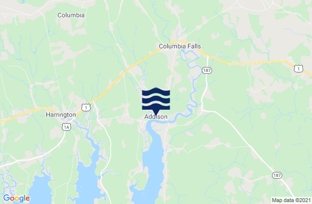 Addison, United Statesの潮見表地図