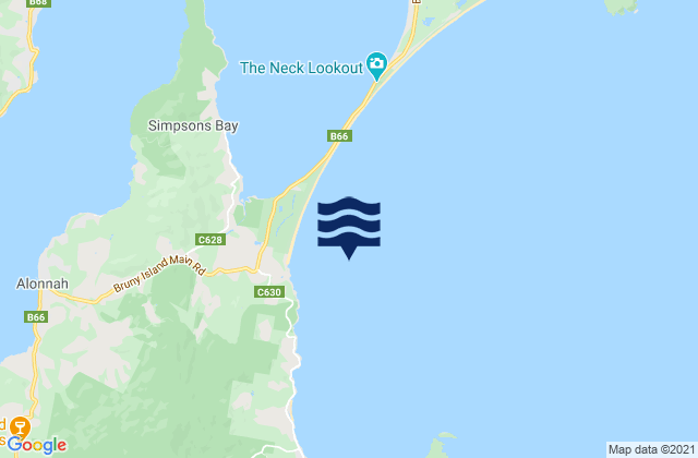 Adventure Bay, Australiaの潮見表地図