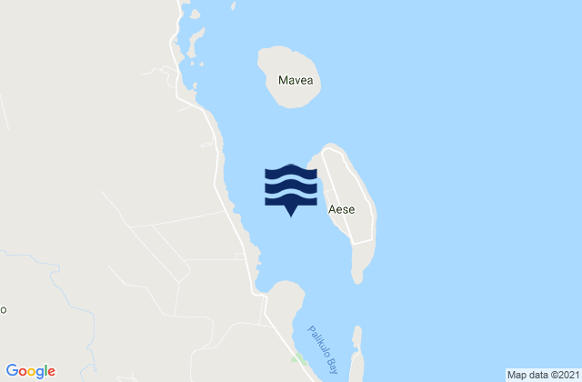 Aesi, New Caledoniaの潮見表地図