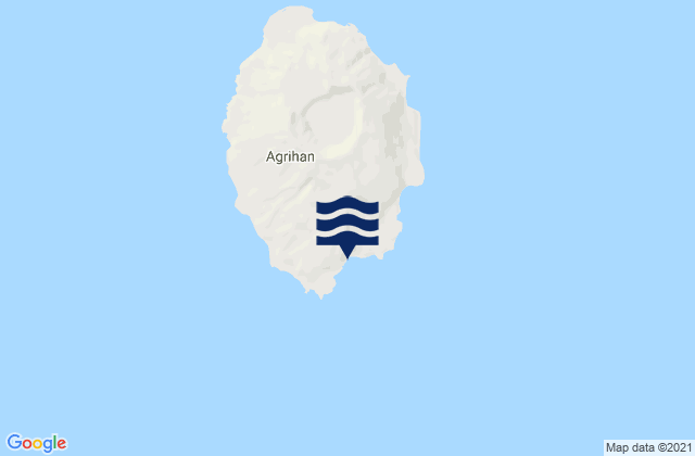 Agrihan Island, Northern Mariana Islandsの潮見表地図