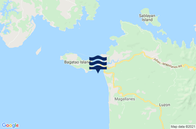 Aguada, Philippinesの潮見表地図