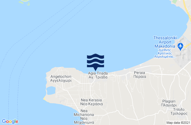 Agía Triáda, Greeceの潮見表地図