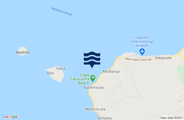 Aiga i le Tai, Samoaの潮見表地図