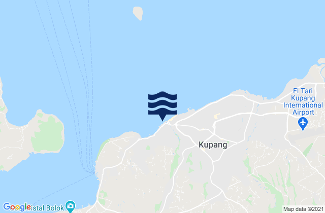 Airnona, Indonesiaの潮見表地図