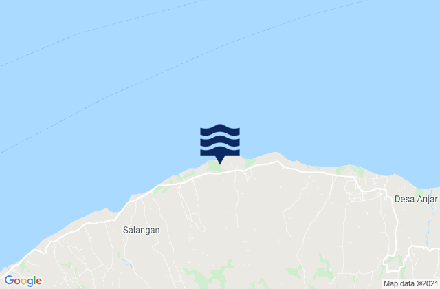 Akarakar, Indonesiaの潮見表地図