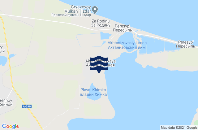 Akhtanizovskaya, Russiaの潮見表地図