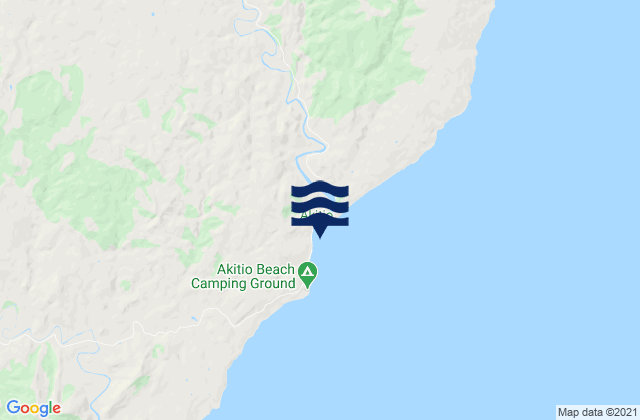 Akitio River Entrance, New Zealandの潮見表地図