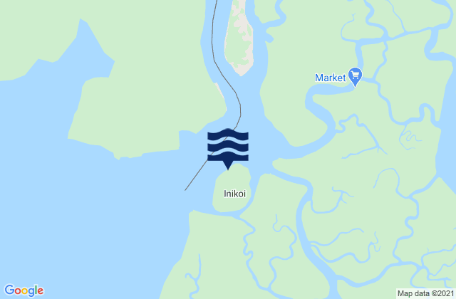 Akpa-Yafe River, Nigeriaの潮見表地図