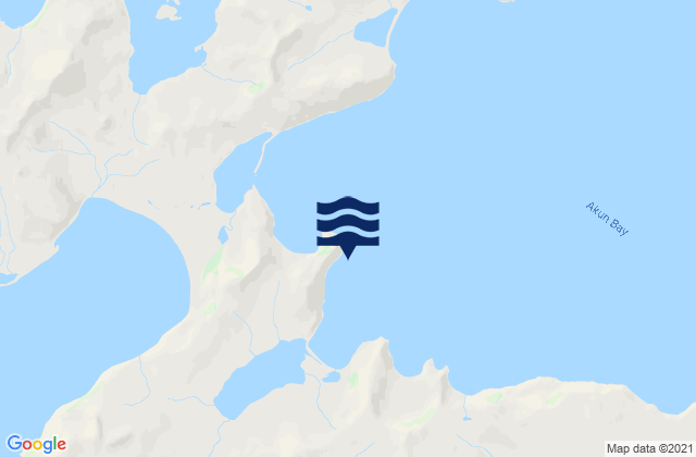 Akun Cove, United Statesの潮見表地図