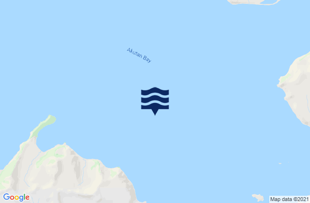 Akutan Bay, United Statesの潮見表地図