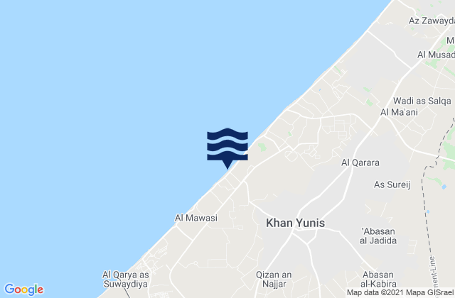 Al Fukhkhārī, Palestinian Territoryの潮見表地図