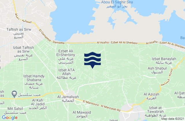 Al Jammālīyah, Egyptの潮見表地図