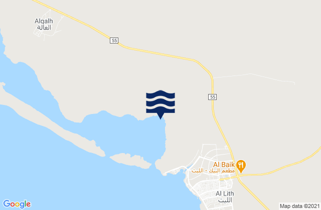 Al Līth, Saudi Arabiaの潮見表地図