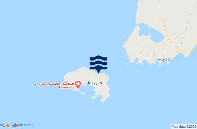 Al Mualla, Yemenの潮見表地図
