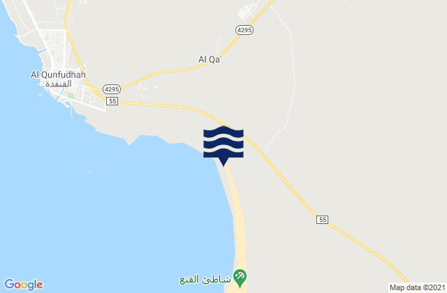 Al Qunfudhah, Saudi Arabiaの潮見表地図