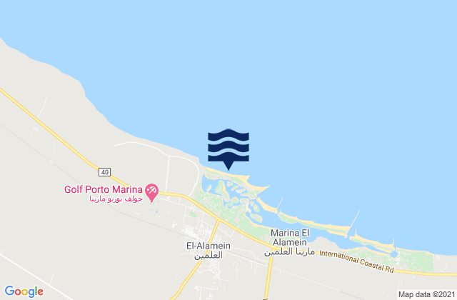 Al ‘Alamayn, Egyptの潮見表地図