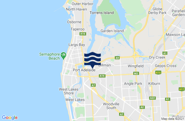 Alberton, Australiaの潮見表地図