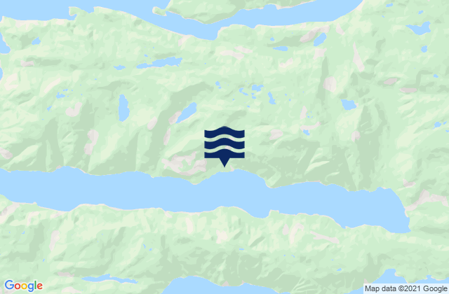 Alison Sound, Canadaの潮見表地図