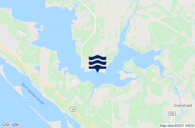 Allanton East Bay, United Statesの潮見表地図