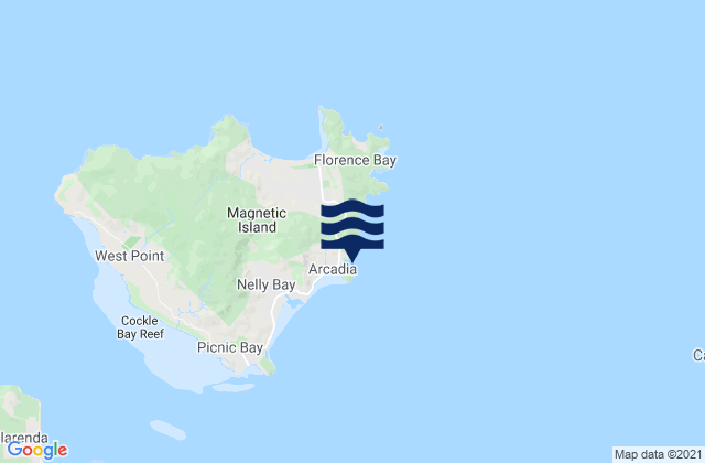 Alma Bay, Australiaの潮見表地図