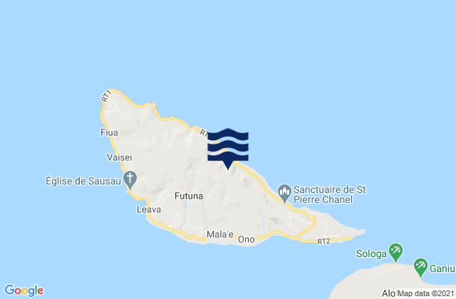 Alo, Wallis and Futunaの潮見表地図