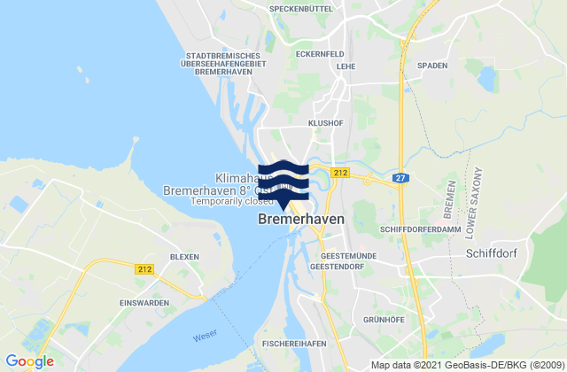 Alter Hafen, Germanyの潮見表地図