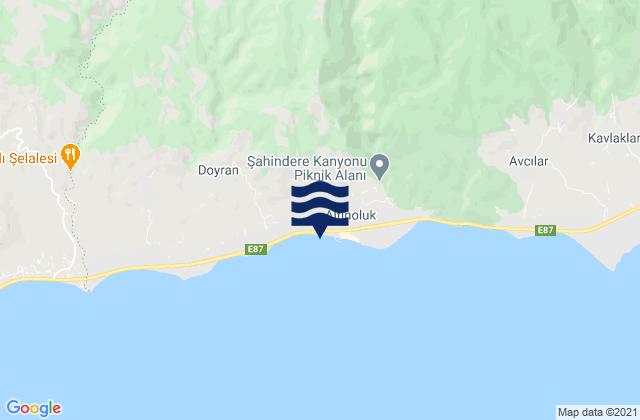 Altınoluk, Turkeyの潮見表地図