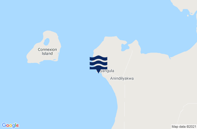 Alyangula, Australiaの潮見表地図