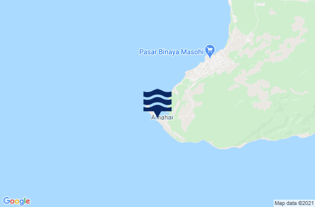Amahai, Indonesiaの潮見表地図