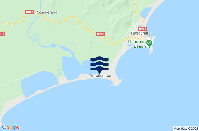 Ambinanibe, Madagascarの潮見表地図
