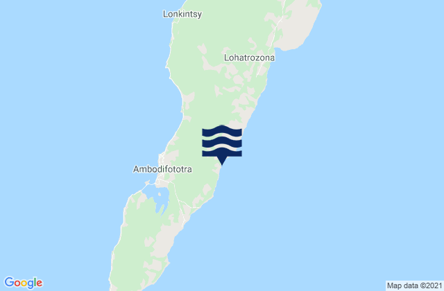Ambodifotatra, Madagascarの潮見表地図