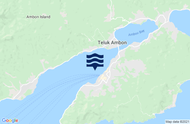 Ambon, Indonesiaの潮見表地図