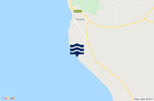 Ambrizete, Angolaの潮見表地図