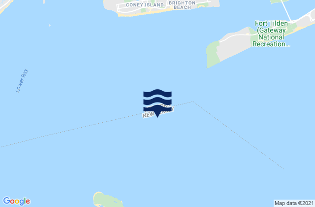 Ambrose Channel, United Statesの潮見表地図