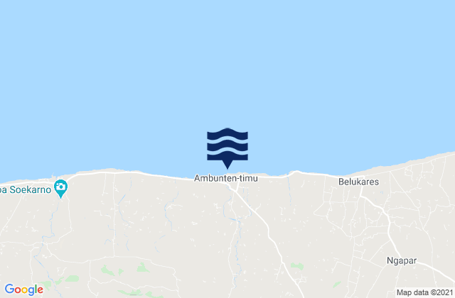 Ambuten, Indonesiaの潮見表地図