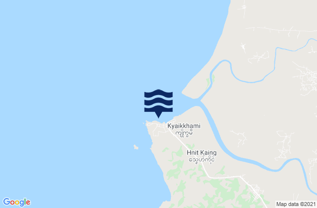 Amherst, Myanmarの潮見表地図