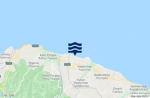 Ammadiés, Cyprusの潮見表地図
