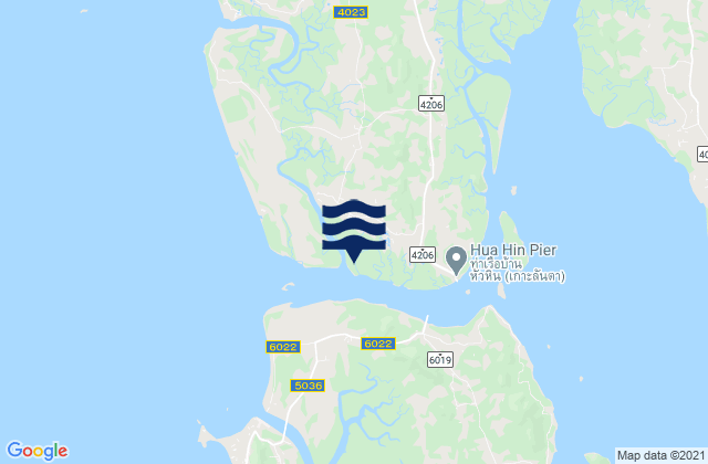 Amphoe Ko Lanta, Thailandの潮見表地図